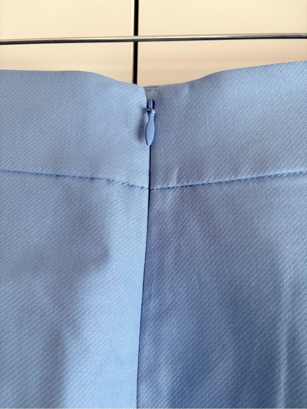 J.Crew Periwinkle Pencil Skirt Women’s Size 0 XS Cotton Solid Blue NWT - Picture 5 of 9